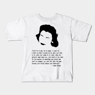 Anne the Poet Quote Kids T-Shirt